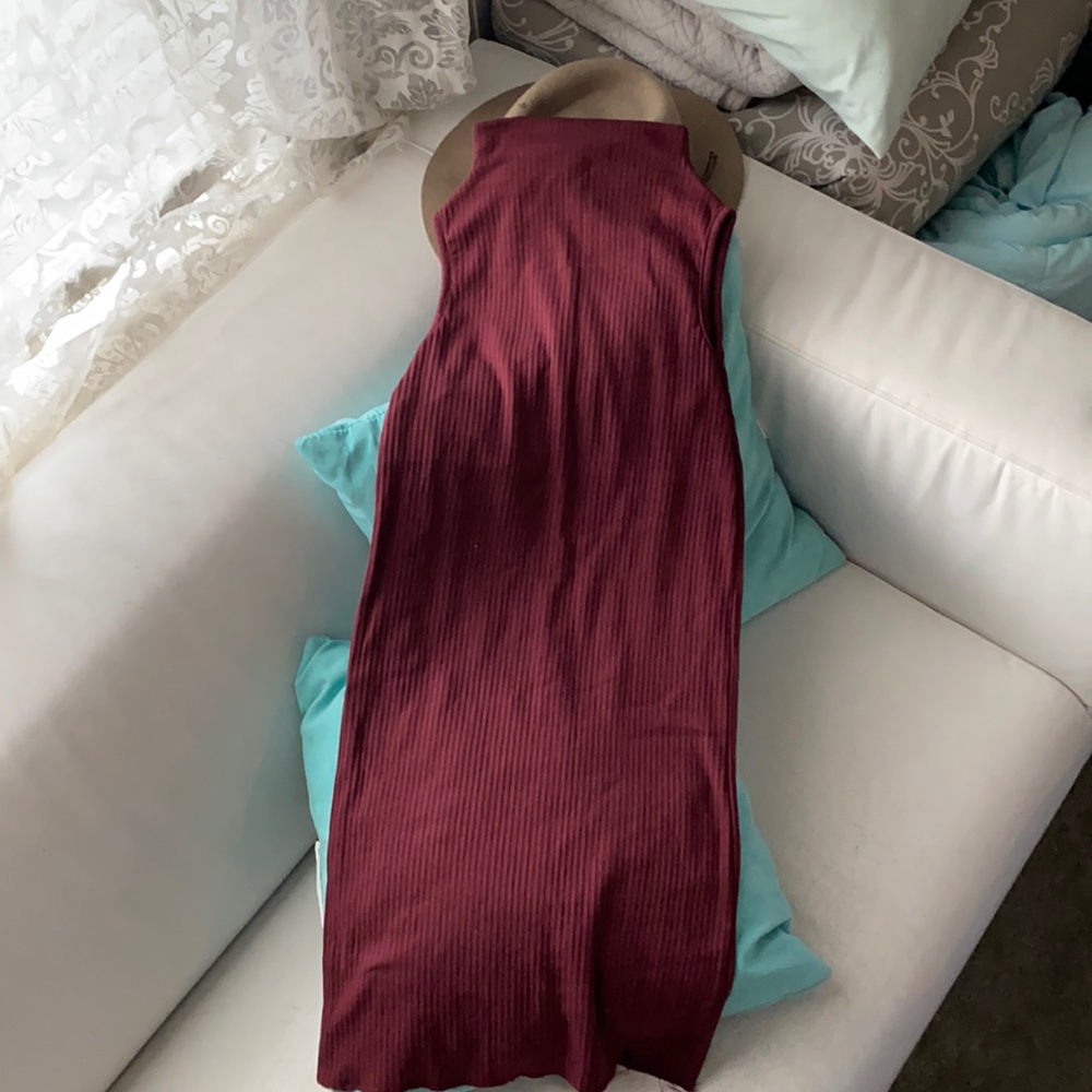 NWOT Missguided Size 6 midi wine lovers dress
